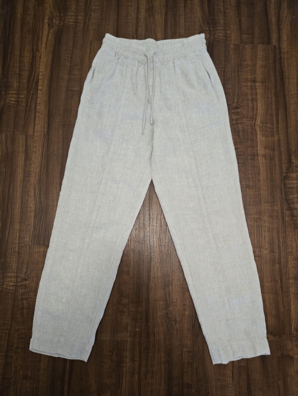 Athleta Women's Linen Pants in Light Beige
